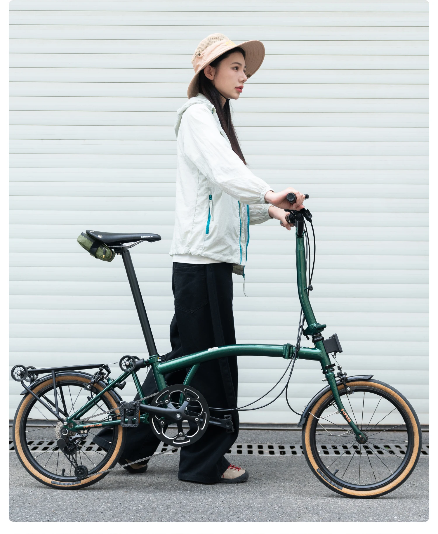 ROCKBROS Fahrrad-Hecktasche, verschleißfest, recycelt, verstellbar, ultraleicht, Fahrrad-Satteltasche, tragbar, 0,4 l Fassungsvermögen, Tasche für Fahrrad – Detail 13