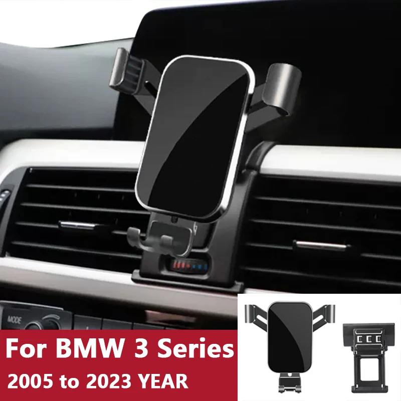 

For Car Cell Phone Holder Air Vent Mount GPS Gravity Navigation Accessories for BMW 3 Series GT/4 Series/I3/I4 2005 to 2023 YEAR