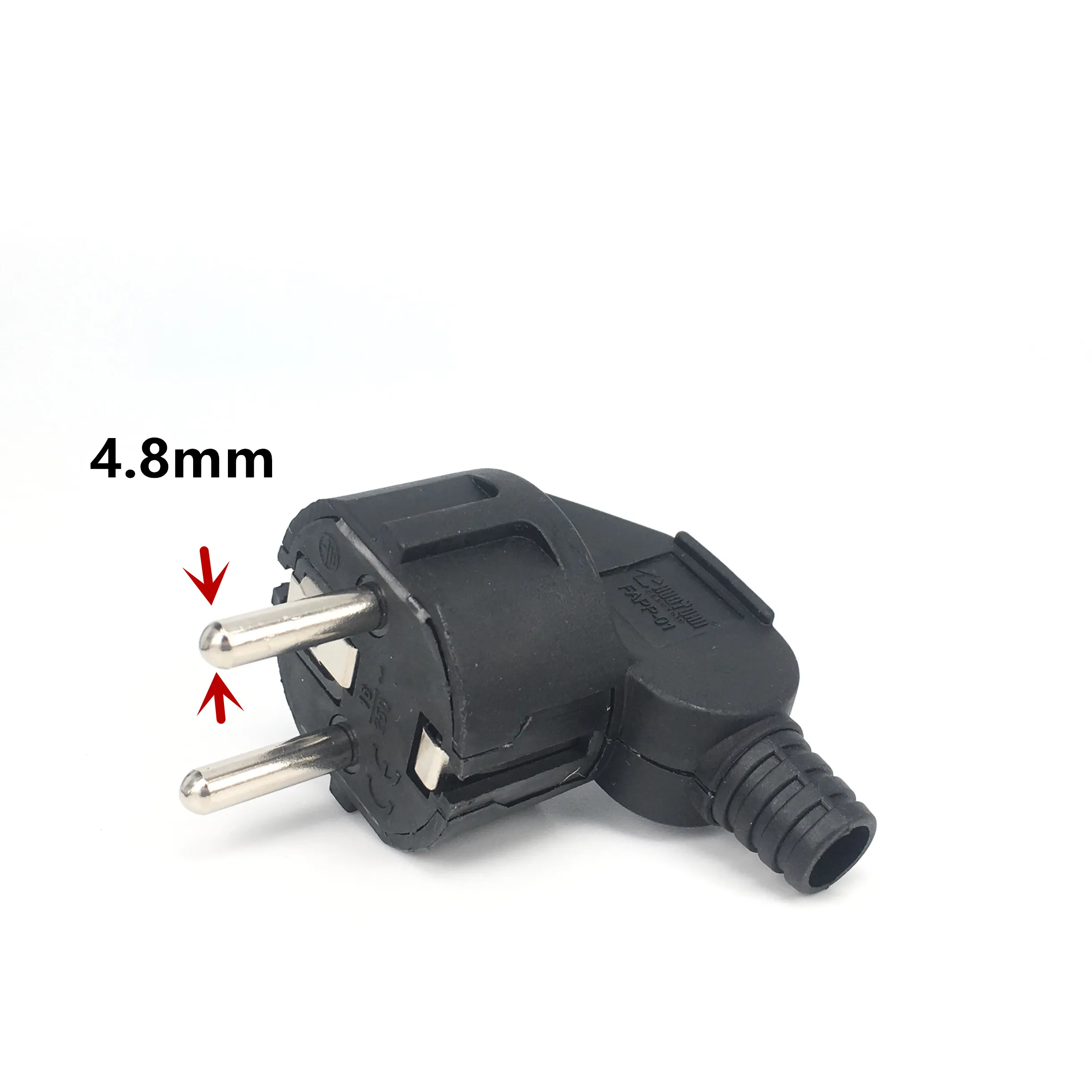 Repalcement EU AC Outlet Spain Korea Rewireable Socket Outlet Male Female Wiring Plug Extension Cord Cable Connector Power Cable