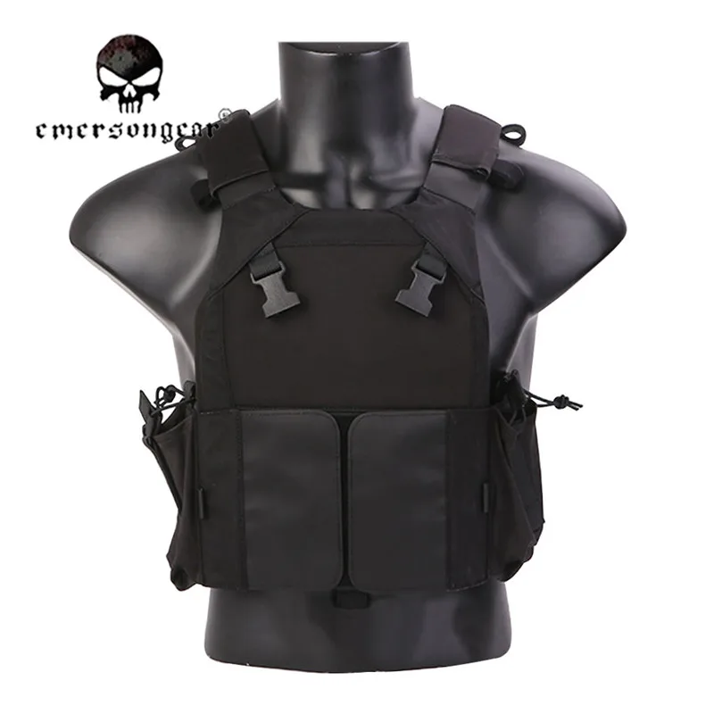 Emerson LV-MBAV Plate Carrier Body Armor Tactical Vest Lightweight w/ Mag  Pouch