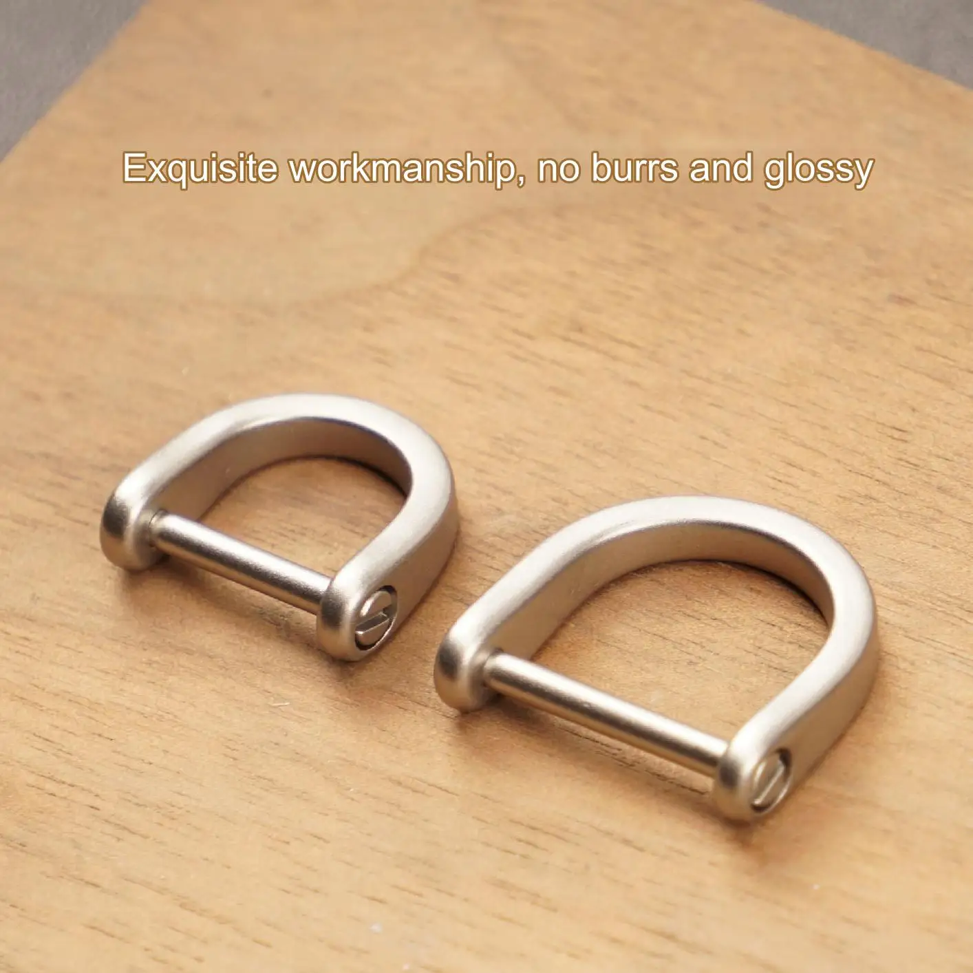 Titanium U-Shape Horseshoe Keyring Accessory