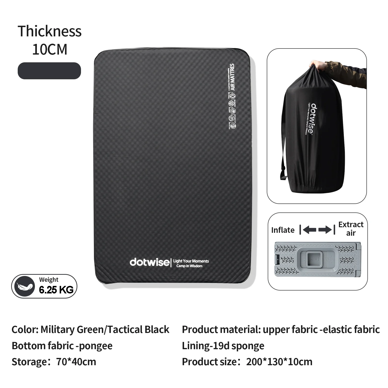  slider image of DOTWISE Air Mattress Camping