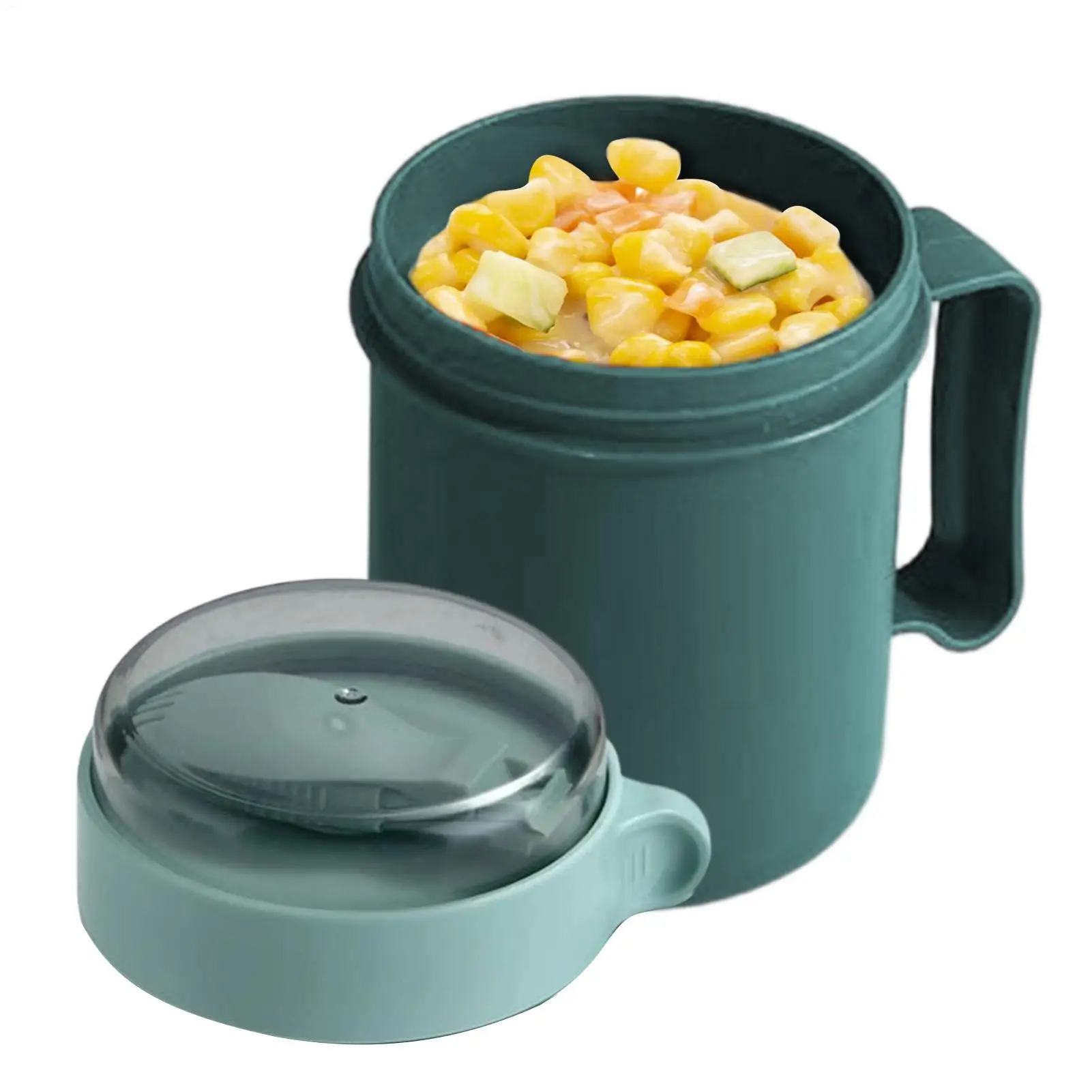 Scf187be010e04cdb8f1213292e47ca85g küchexyz.de Best Price | Fast Delivery |Quality Product Portable Breakfast Cups 500ml Oatmeal Cereal Nut Yogurt Salad Cup with Lid Spoon School Lunch Box Microwave for Kitchen Tools