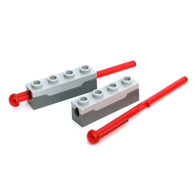 1x4 Launcher+8L Bullet Spring Shooting Mechanism Toy MOC Building Blocks Technical Parts Shooter Dart Weapon 15301 15303 15400 4