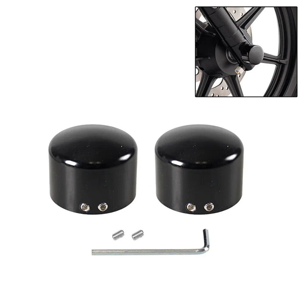 

Wheel Axle Decorative Cover Chrome Front Axle Nut Cover Bolt For Softail Sportster Dyna Road Street Electra Tri Glide FLHX FLTR