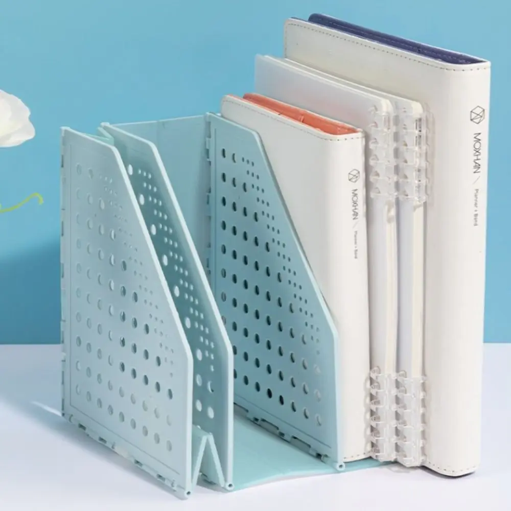 Bookshelf Retractable File Holder File Organizer Foldable Desktop Bookend Creative Adjustable File Storage Rack Magazine 4