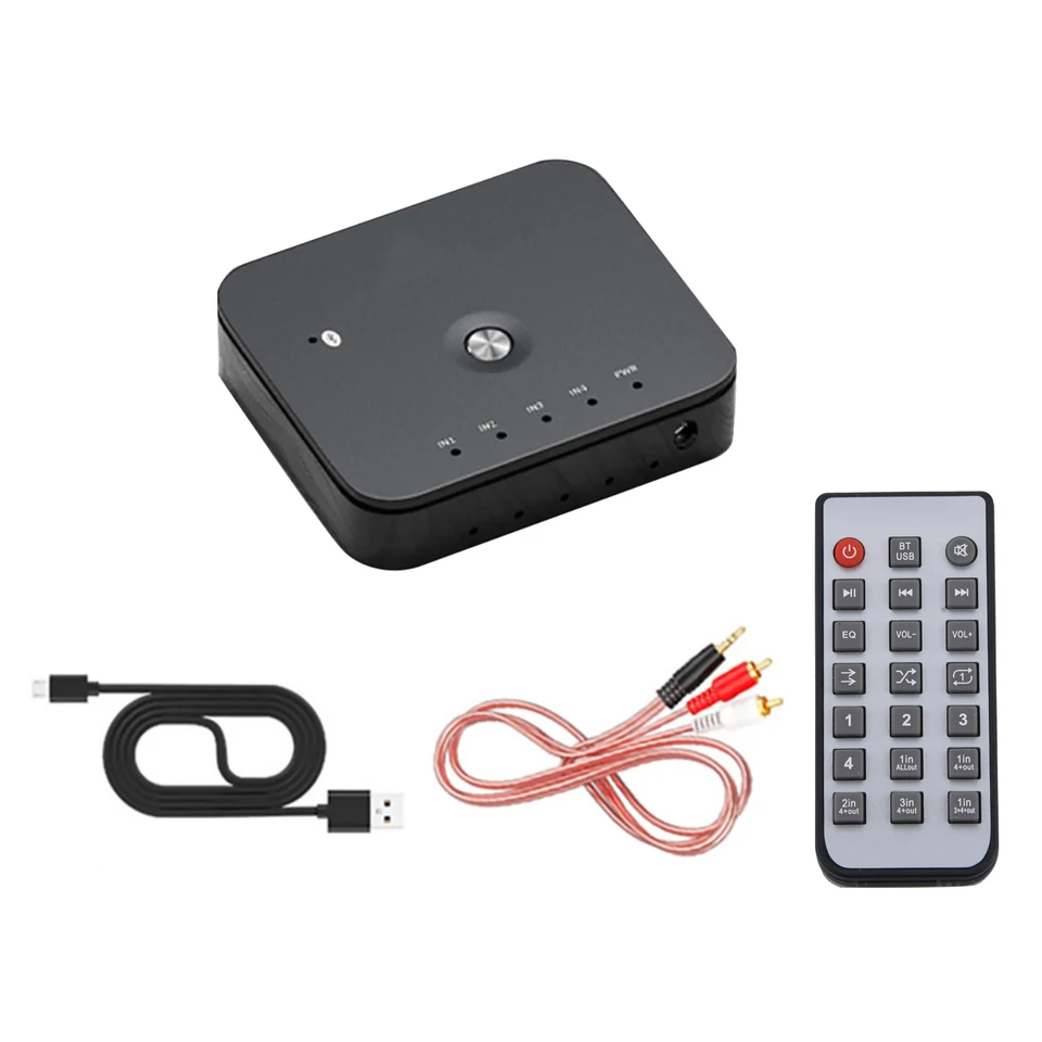 Professionele 4 Poorts RCA stereo audio switch - VC576 - voor het Professionele 4 Poorts RCA stereo audio switch - VC576 - voor het