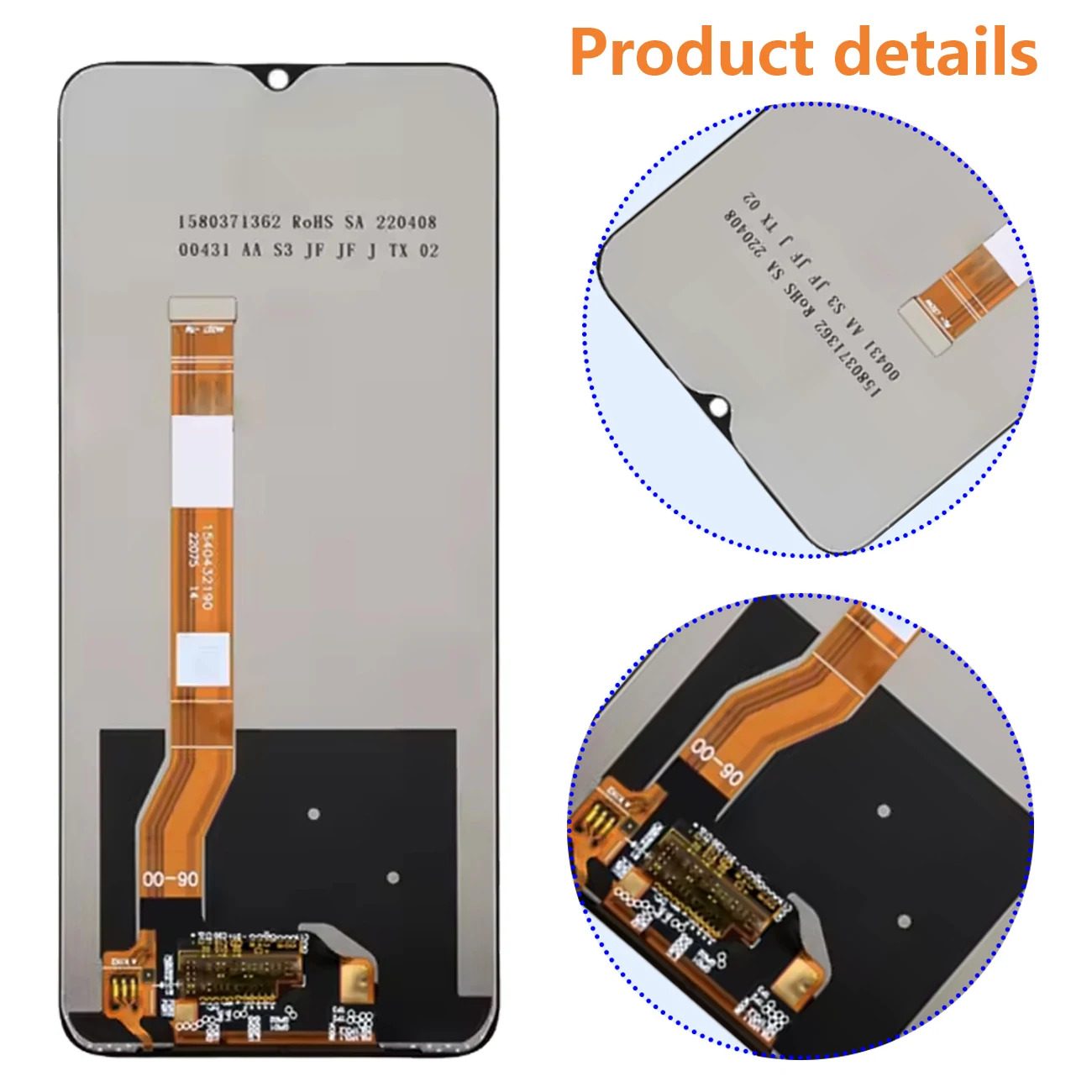 OPPO Realme C35  LCD ÷,  ũ ġ Ÿ  ü  ǰ, RMX3511 ü, 6.6 ġ