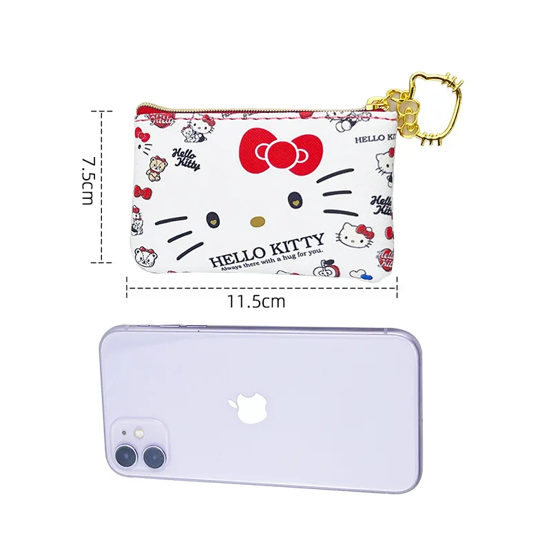 Hello Kitty Coin Pouch Kuromi Purse Sanrio Creative Small Wallet My Melody Bags Girls Purse Kawaii Wallet Kid Purses