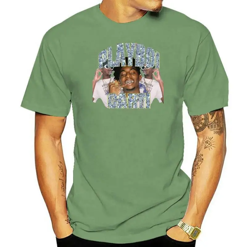 

New Playboi Carti Vintage Hip-Hop Men T-shirt Black