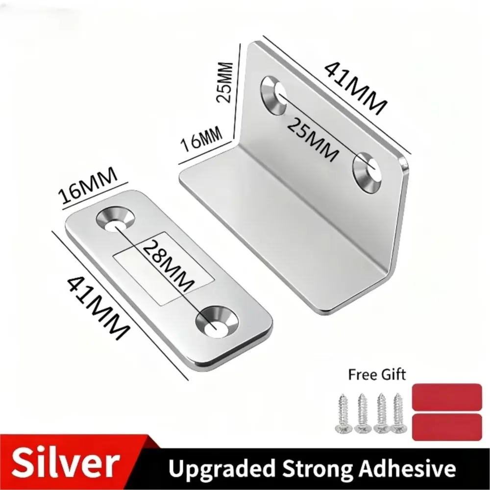 Invisible Magnetic Door Catch Latch - Seamless Adhesion & Effortless Release for Cabinets & Sliding Doors
