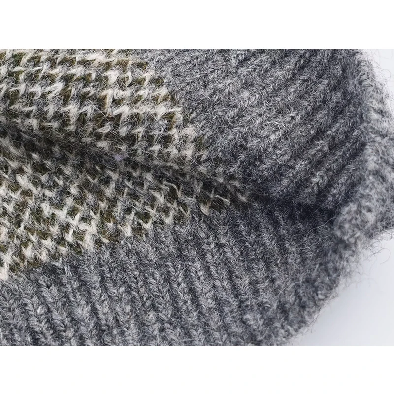 Women's Soft Knitted Pullover Women Fashion Long Sleeve Vintage Jacquard Sweater 2025 New Casual Loose Knitwear Tops ﻿ ﻿