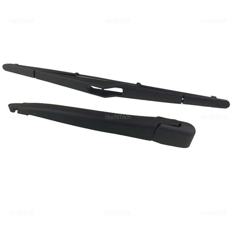 Enhanced Car Rear Windshield Wiper Arm Blade Set - Black Replacement for Hatchbacks and Sedans
