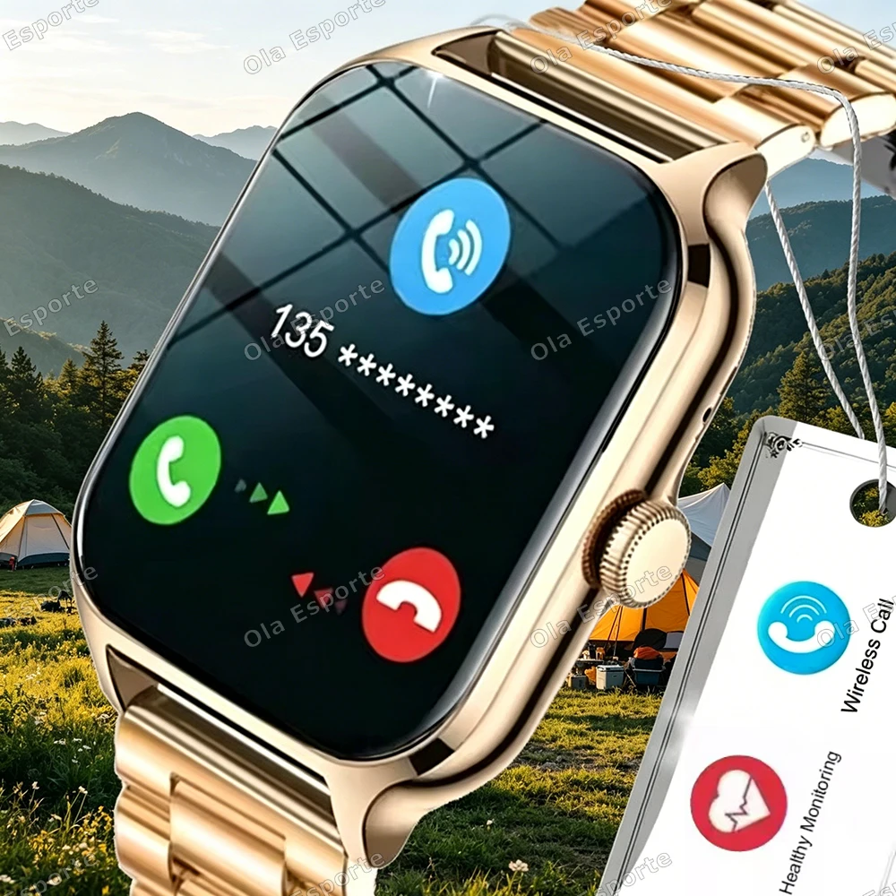 2026 Smart Watch Android IOS Phone 2.01 Inch Color Screen Bluetooth Answer Call Fitness Watches Tracker Smartwatch Women Men New 1
