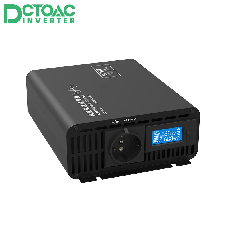 Display Lcd Intelligent Dc 12V 24V 48V 60V 72V 84V A Ac 100V 110V 120V 220V 230V 240V 600W Dc A Ac Power Inverter