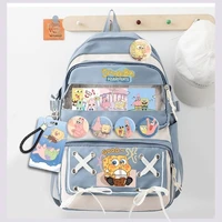 New cartoon SpongeBob SquarePants  Kids  Backpack Mini Schoolbag Girl and Boys Cute Bag 1