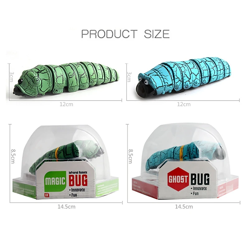 Infrared Remote Control Caterpillar Toy Funny Rc Animal Toy Novelty Gaggle Toy Tricky Toys Reptile Insect Electric 2