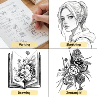 Черная микро-тонкая ручка 13/16 шт. Водонепроницаемая пигментная подводка Микронная ручка Маркер Набор эскизов Крючок Линия Игольная ручка Art Манга Outlining Pen — изображение 5