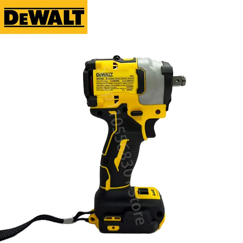 DEWALT DCF922 브러시리스 임팩트 렌치, 20V 리튬 배터리, 자동차 수리, 고정 및 타이어 분해용 고토크