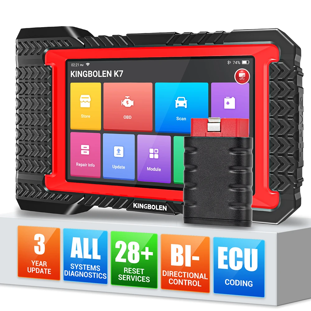 KINGBOLEN K7 ALL System 7 inch Tablet Automotive Diagnostic Tool IMMO