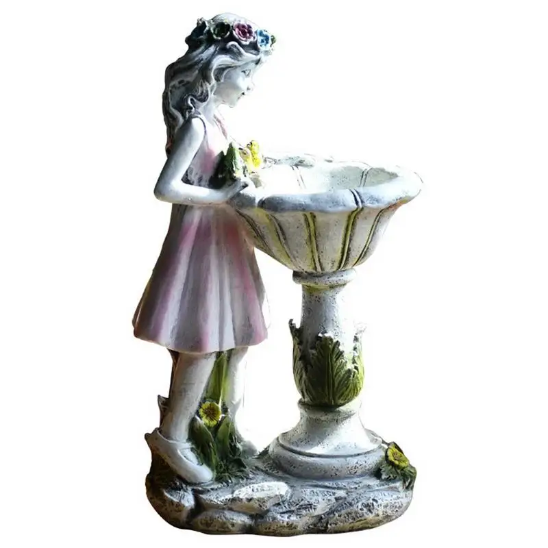 妖精の庭の像樹脂の庭のエミュレーション屋外ソーラーパワーの妖精