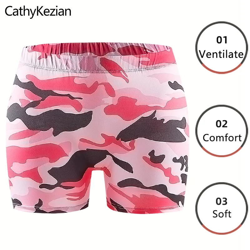 Women Sleep Shorts Sleep Bottoms Pajamas Boxers Pink S M L Letter Printing Painted Design Casual Sports Fitness Sleep Soft Breathable sleep shorts