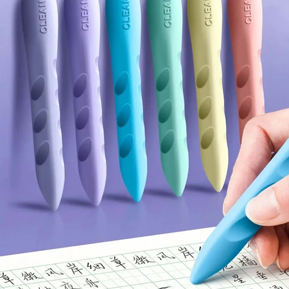 3PCS/Box Double Head Hole Eraser Large Size Posture Correction Pencil Eraser Children Creative Traceless Kids pencil eraser