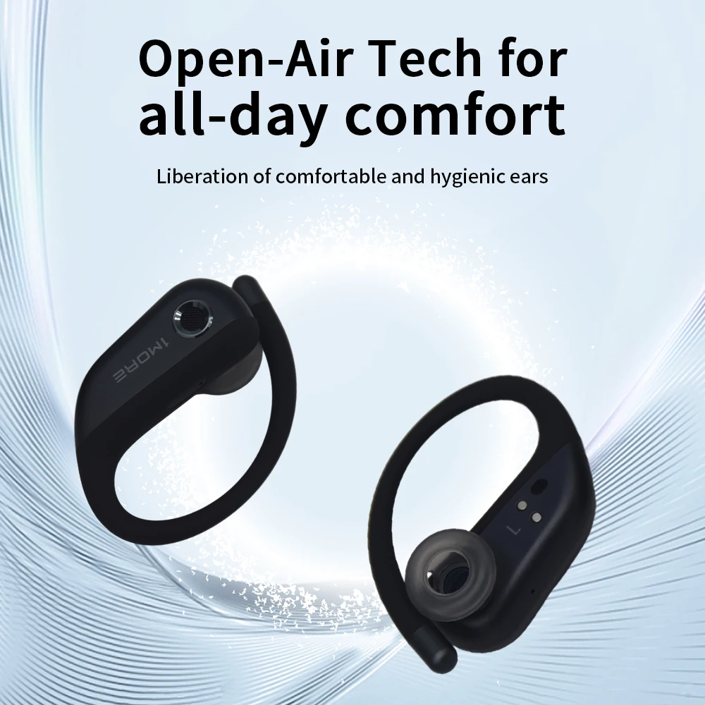 

1MORE S50 Fit Open Earbuds Bluetooth 5.3 AI ENC Wireless Headphone13.6mm DLC Dynamic Drivers 38H Battery Life IPX7 Waterproof