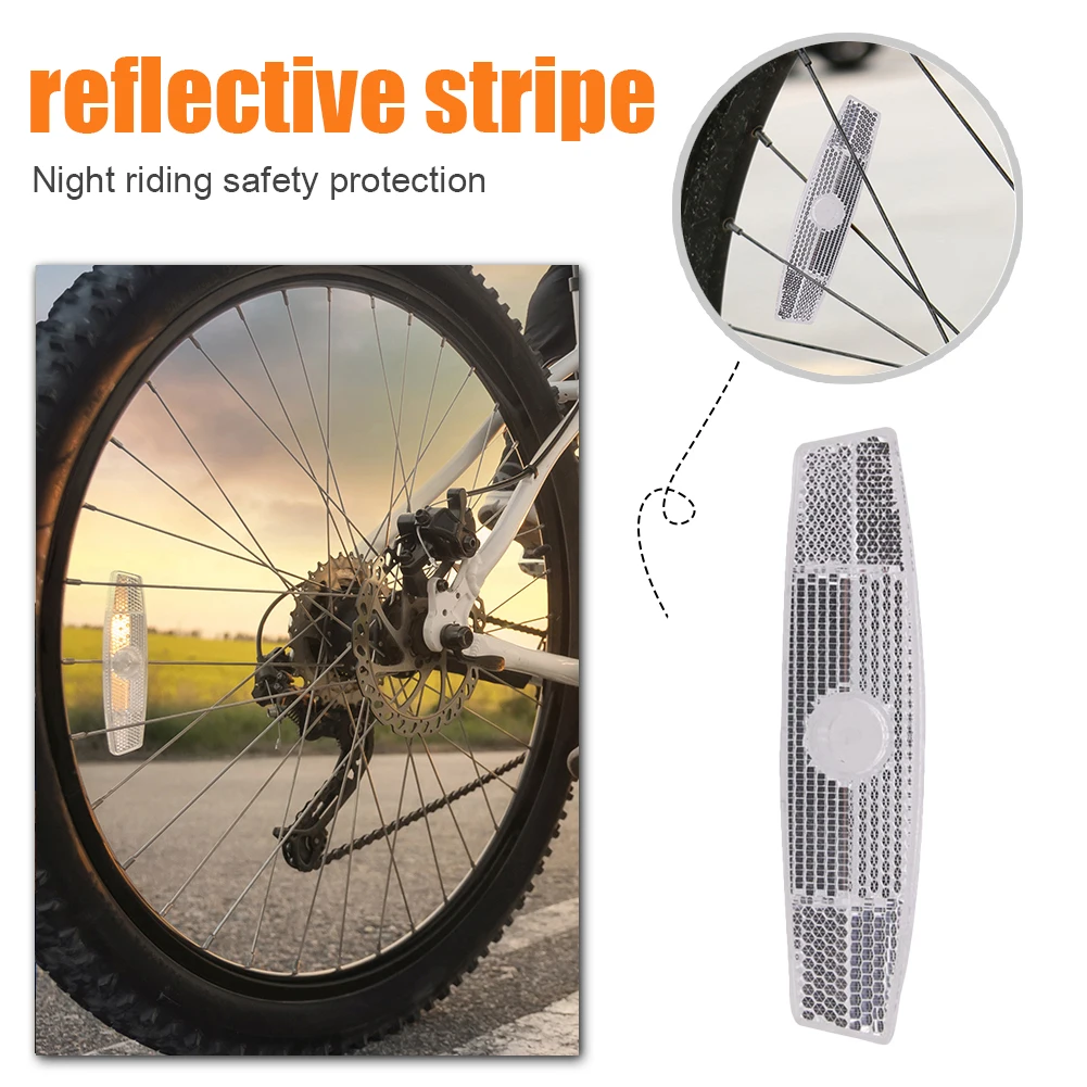 1/4/8pcs Bike Spoke Reflector Mountain Bike Fish-shaped Steel Rim Reflective Clip Safety Bicycle Wheel Rim Light Cycling Parts bicycle parts,bike accessories