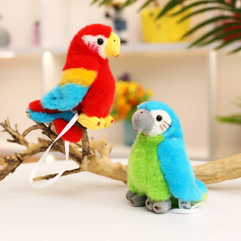 Cute Plush Parrot Toy with Magnet