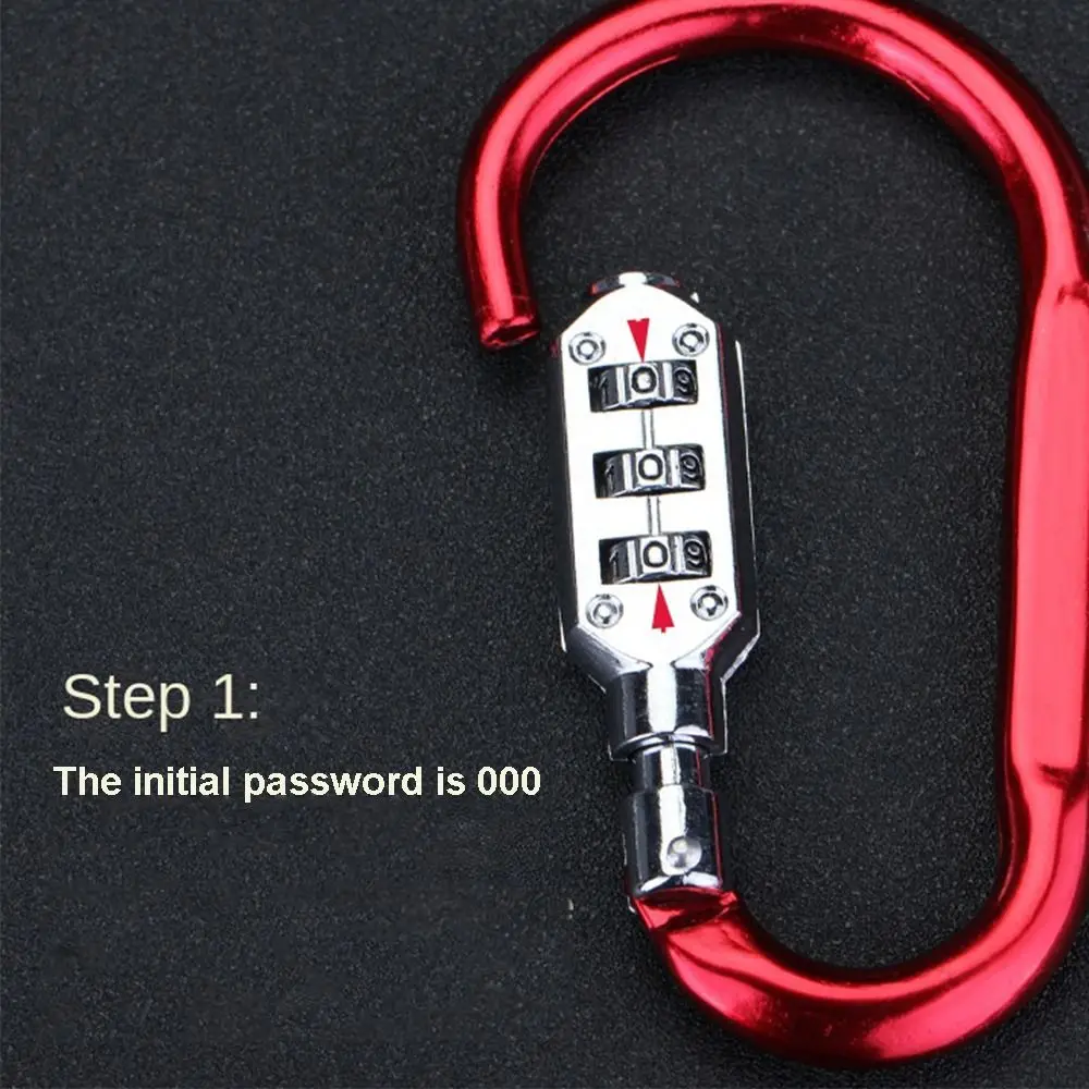3 Digit Dial Combination Code Number Lock Padlock For Luggage Zipper Bag Backpack Handbag Suitcase Drawer Outdoor Durable Locks