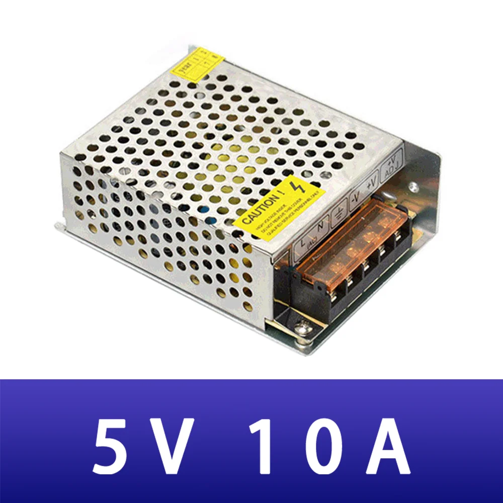 

AC DC (5V 10A) Switching Power Supply 50W 110V-220V AC-DC Power Supply Adapter for LED Strips