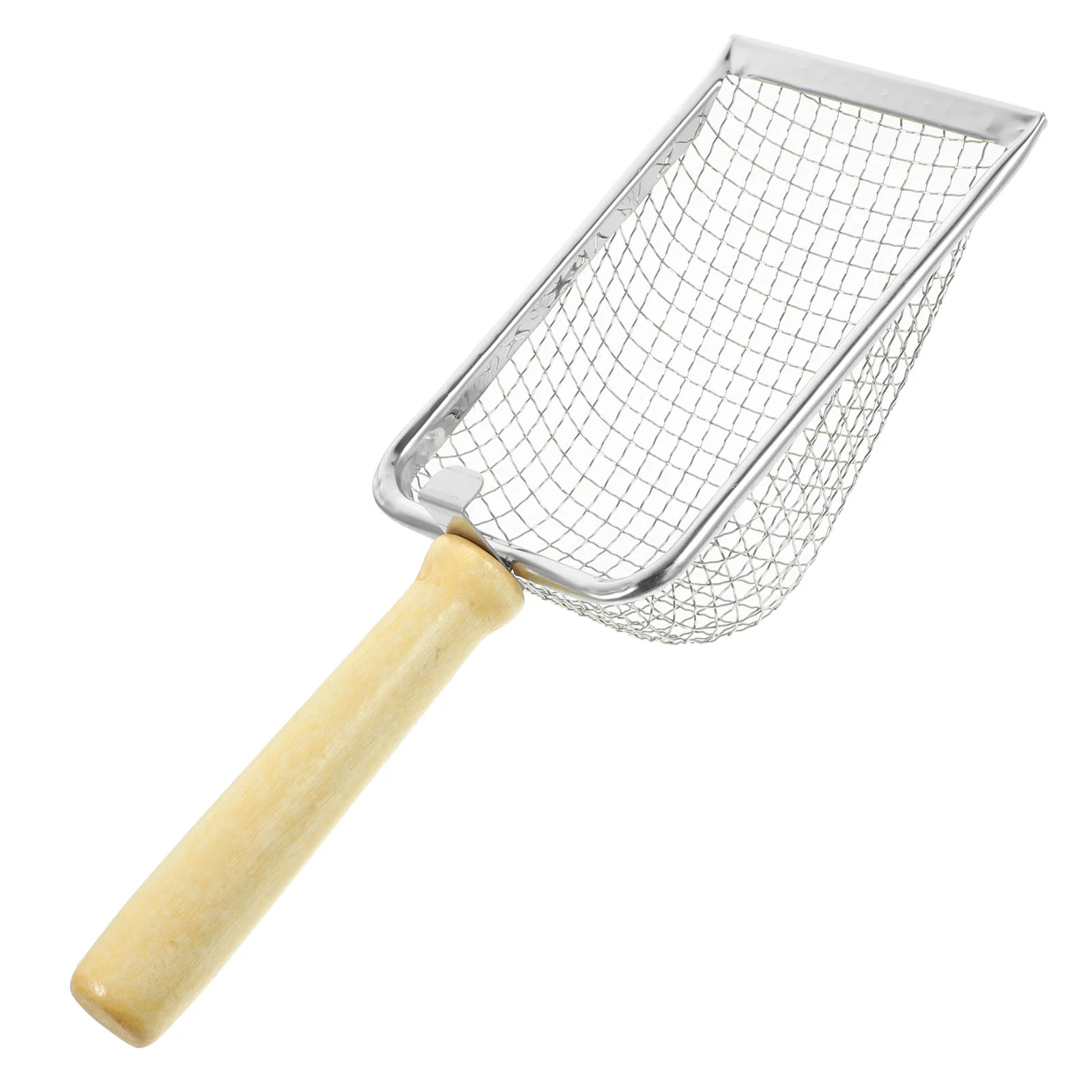 

Cat Litter Scoop Reptile Terrarium Litter Pet Litter Cleaner Reptile Waste With Wood Handle