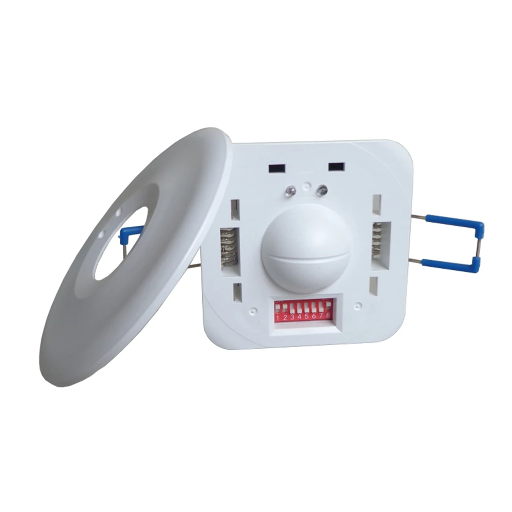 AC 110V 220V 센서 바디 모션 감지기, 5.8GHz 조절식 내장 마이크로파 레이더 라이트 스위치, 복도 센서 스위치용