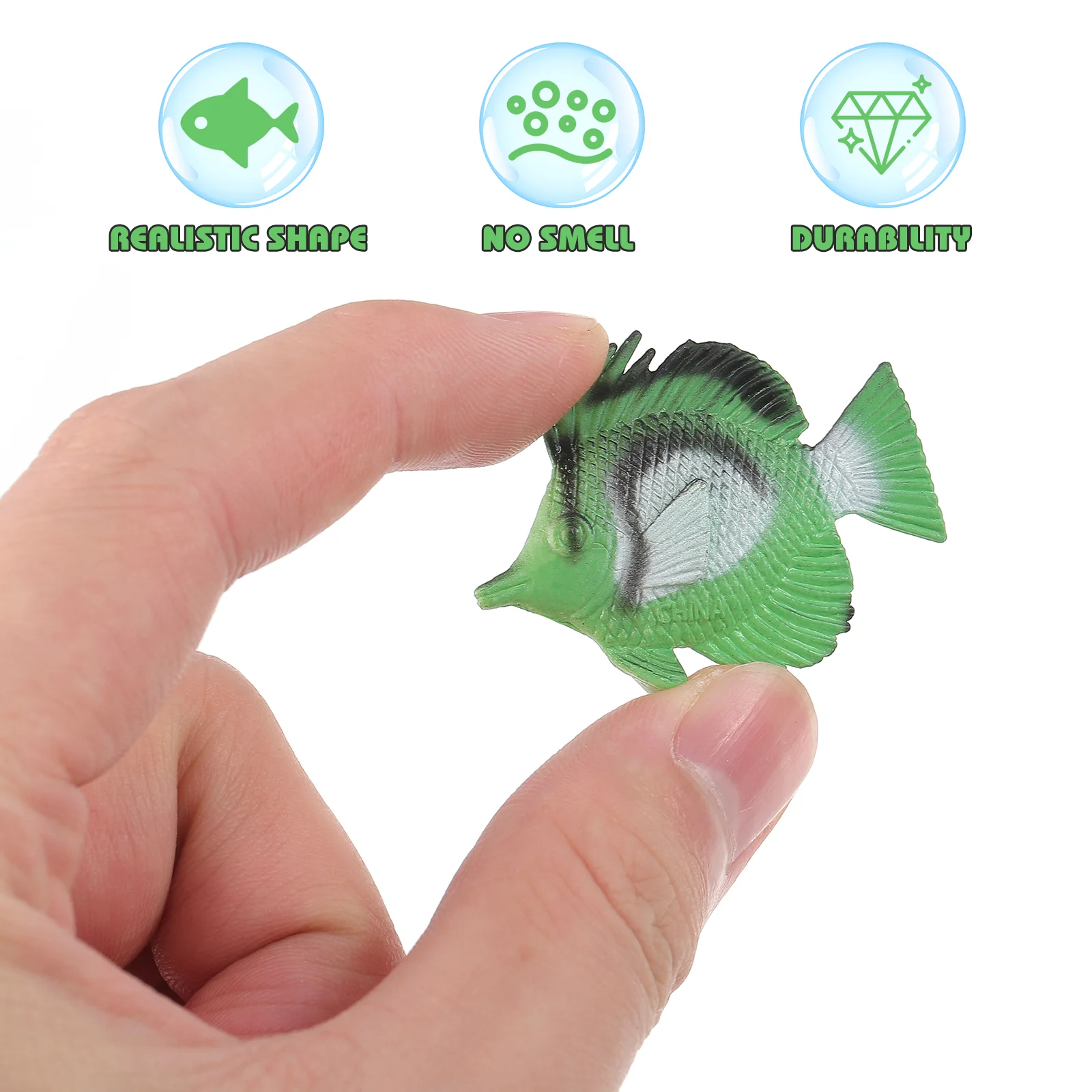 

Zerodeko Tropical Fish Toys Pastic Sea Creatures Figurines Set Educational Learning Ocean Animal Figures Themed Party