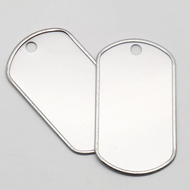 20Pcs Plate Stainless Steel Tags Military Army Identity Tag Men Tags  Necklace Personality necklace Dog ID Tags for Men Pendant - AliExpress