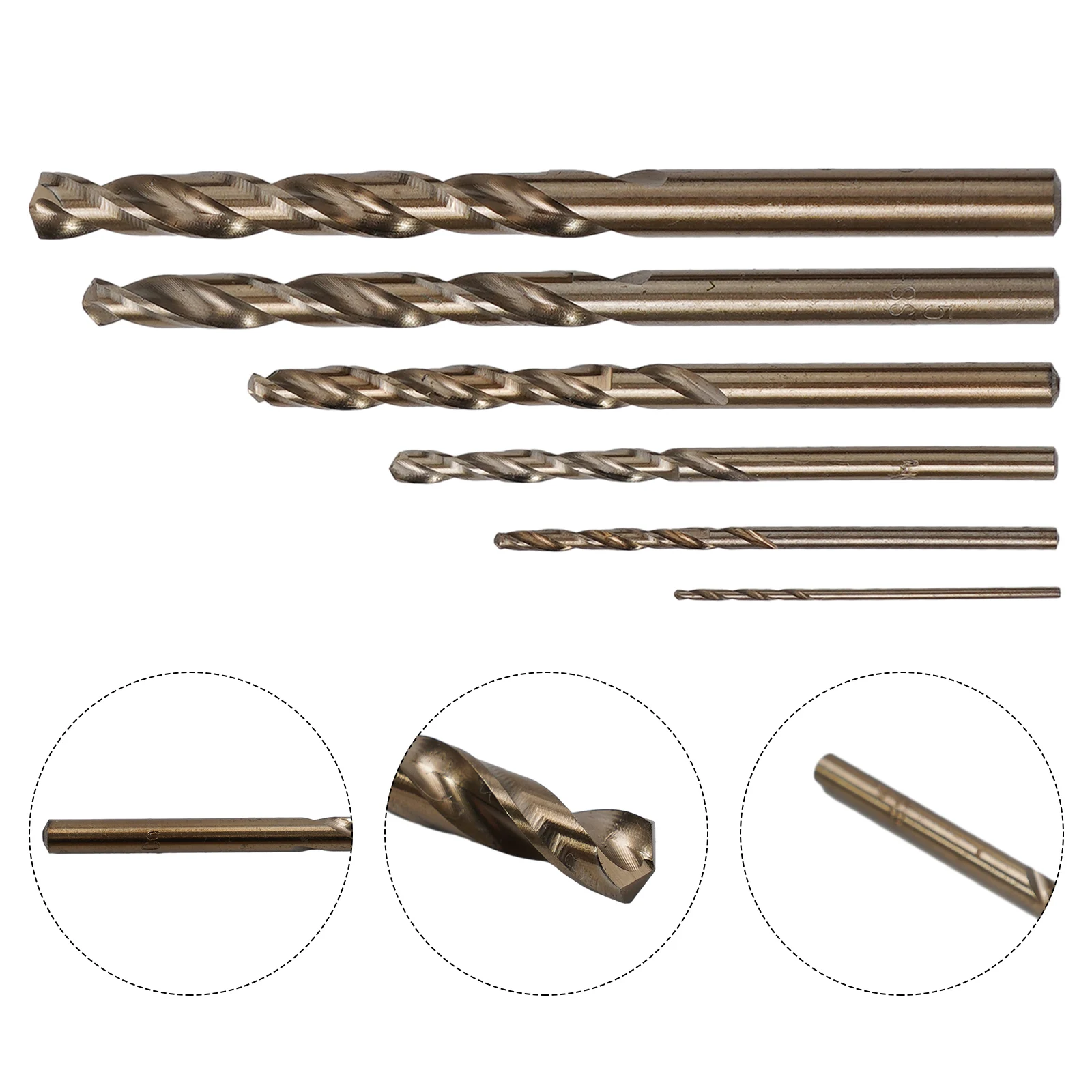 

None Drill Bit Drill Bit Set 1/2/3/4/5/6mm 5% 6pcs Auger Cobalt Drill Bit Drilling HSS-Co Round None Practical