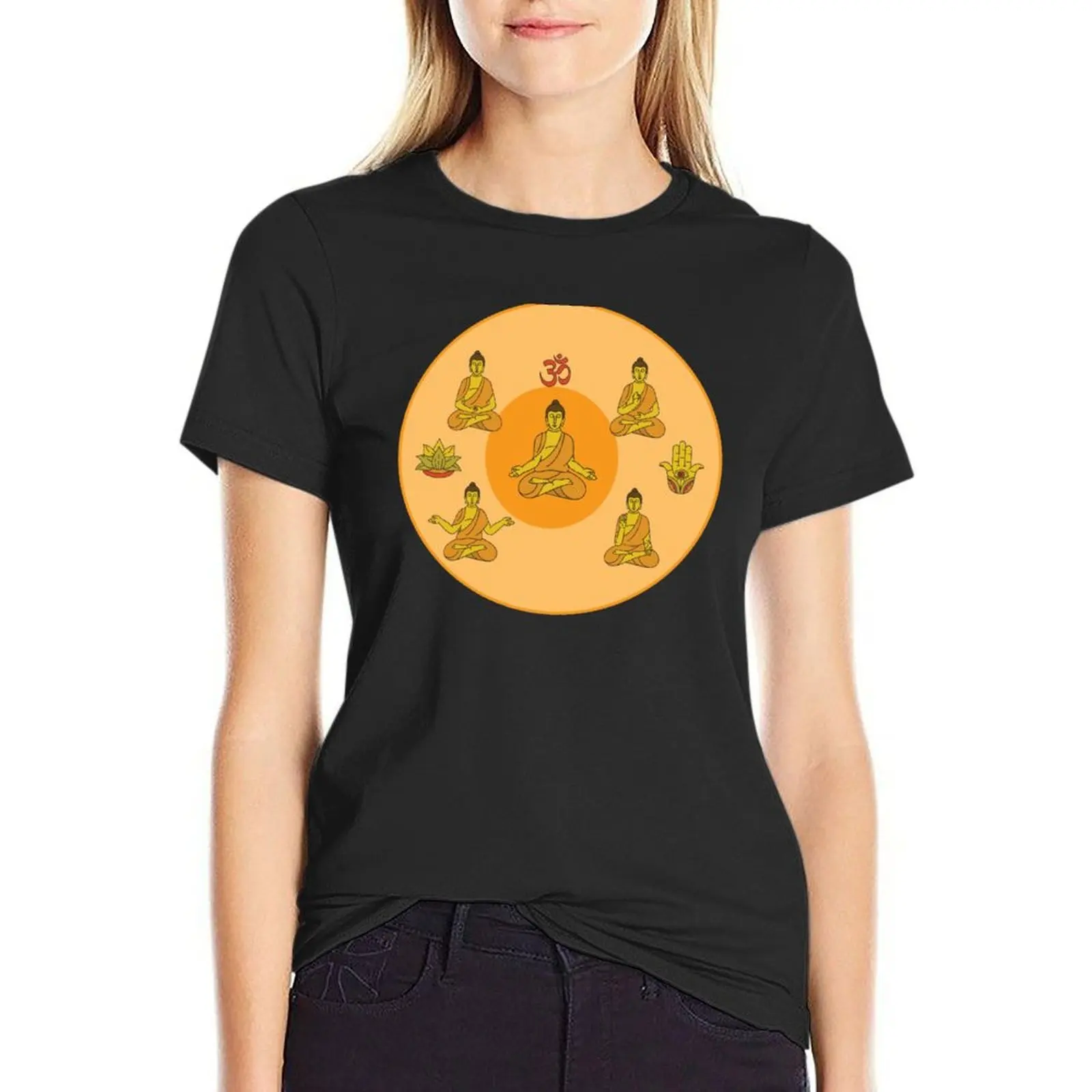 

Buddha 001 T-shirt Aesthetic clothing animal print shirt for girls tshirts woman