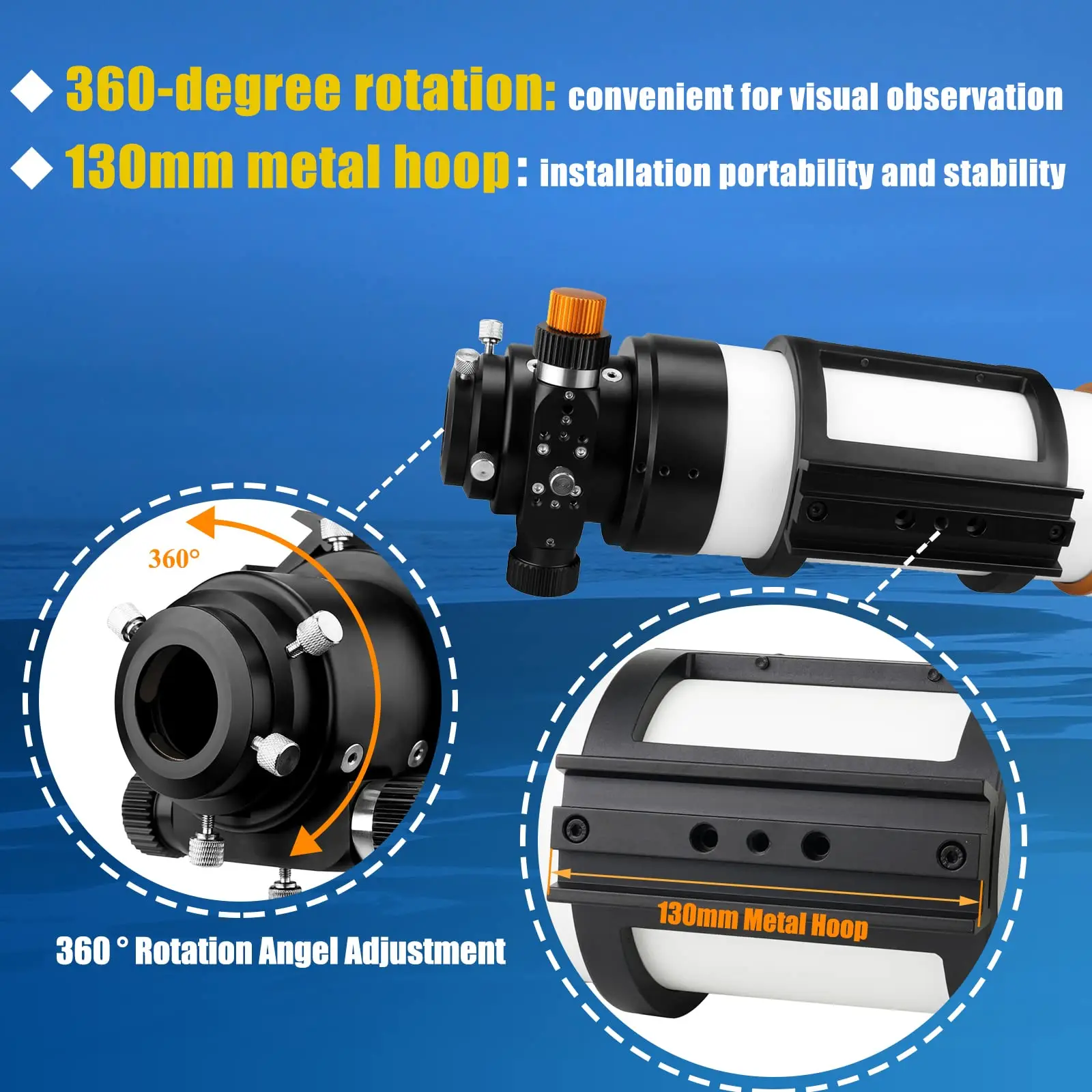 SVBONY-Télescope SV48P, ouverture 90mm F5.5 réfracteur OTA pour adultes débutants, télescopes pour la photographie du ciel profond