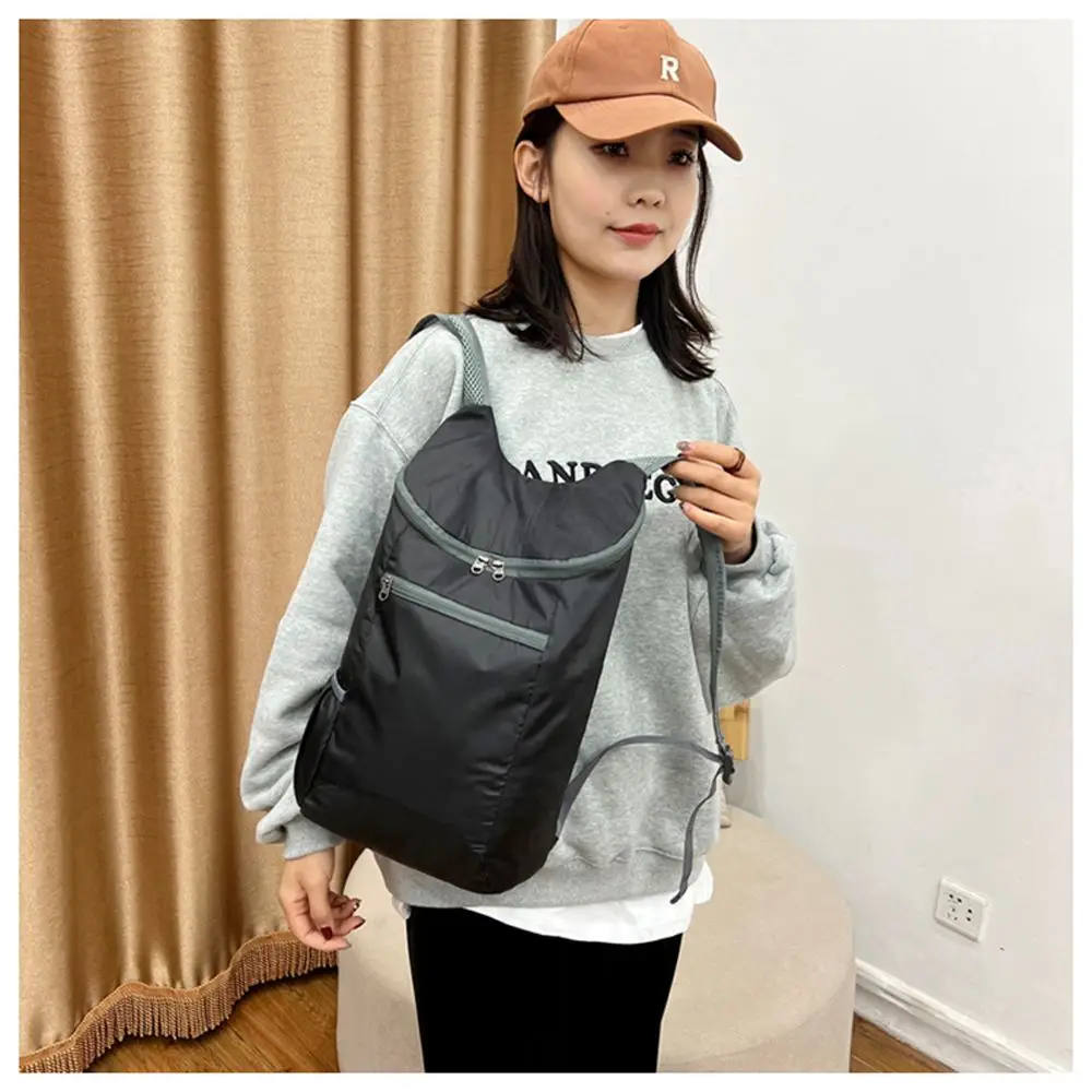 Travel Handy Waterproof Unisex Camping Ultralight Packable Water Resistant Handle Bag Daypack Travel Backpack Foldable Bag