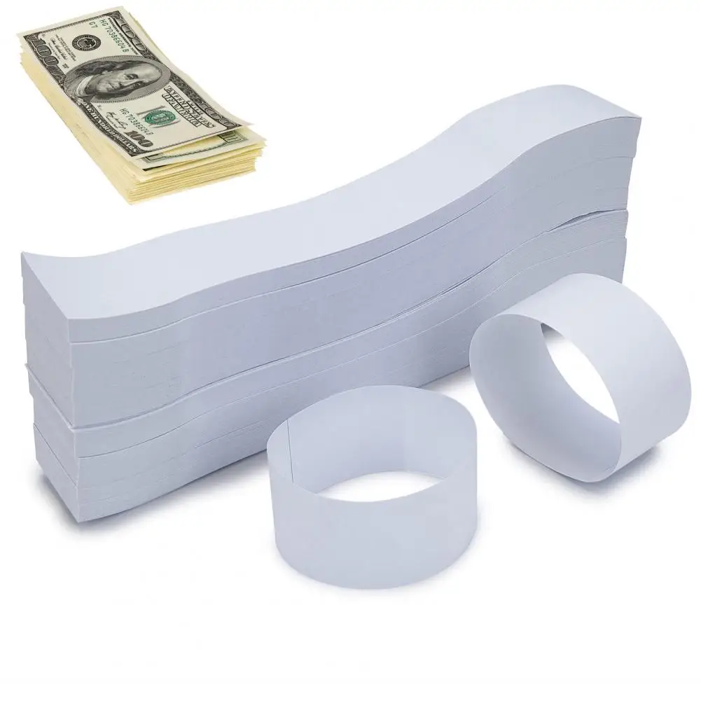 Fascette Per Denaro Autoadesive YAPKOLV - 100 Pezzi 19,8x3 Cm Per Organizzazione Banconote