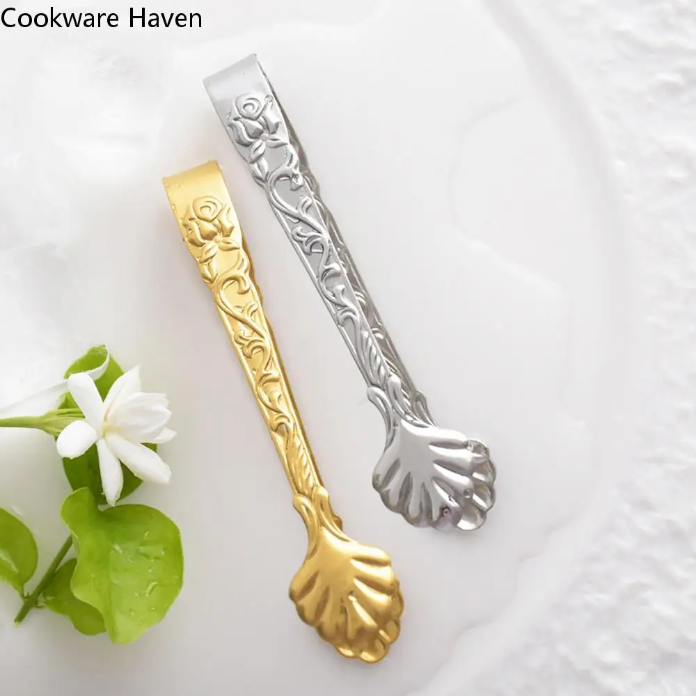Party Small Bread Dessert Coffee Tea Food Serving Clip Cube Sugar Tongs Kitchen Accessories Ice Tongs