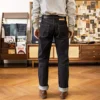 Red Tornado Lot 601B Black Jeans Straight Fit 14.5oz Selvedge Denim Pants Rinsed 2