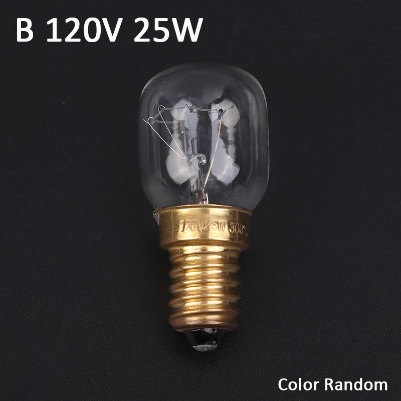 Oven spare parts High Temperature Bulb 120V 25W E14 300 Degree T22 Microwave Oven Light Bulbs Steamer Lamp Bulbs Salt Light Bulb