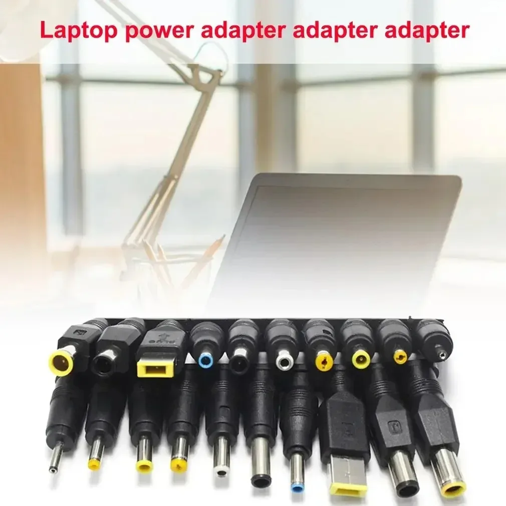 34PCS Universal DC Power Connector Plug AC Adapter Kit for Laptops 5.5mmx2.1mm Female Base with Multiple Male Tips