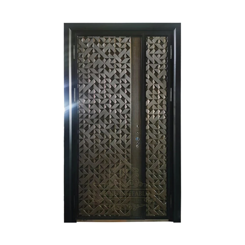 

Luxury Steel Custom Security Door Anti-thieft Gate Iron Entrance Interior Pivot Door