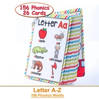 Montessori Alphabet Letters A-Z English Cards Phonics Words Early Development Educational Toys for Kids Teacher Teaching Aids 1