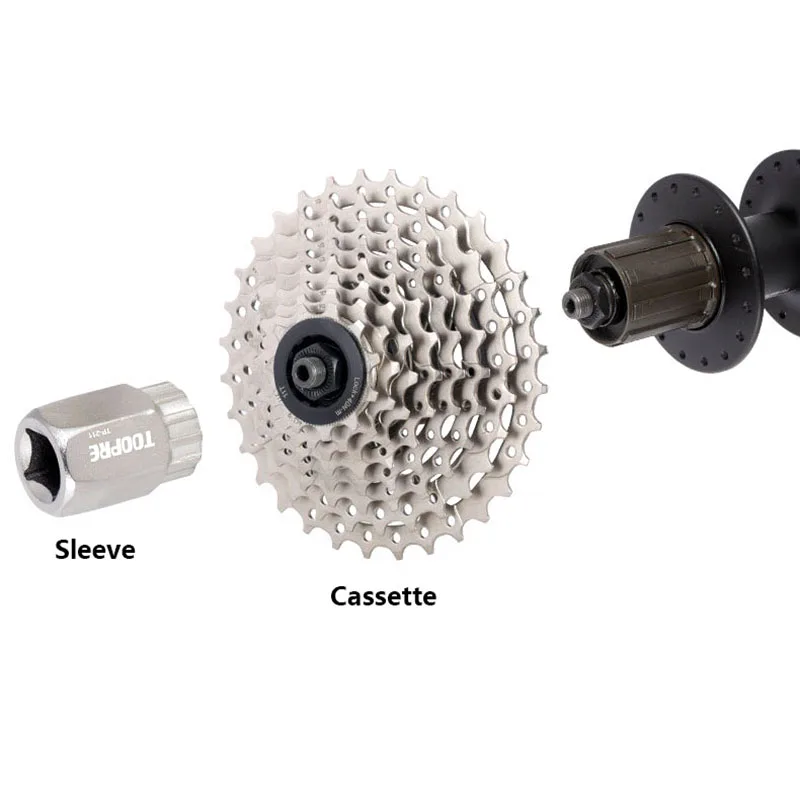 Cassette Sleeve Freewheel Installation Removal tool Mountain Bike Cycling Bicycle Repair tool