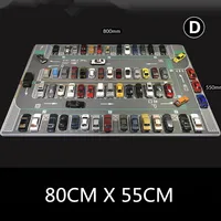 80CM 1:64 Scale Model Car Scene Mat Large Parking Lot Mat for Diecast Vehicle Scene Display Toy Mouse Pad Scene Show Toy 1
