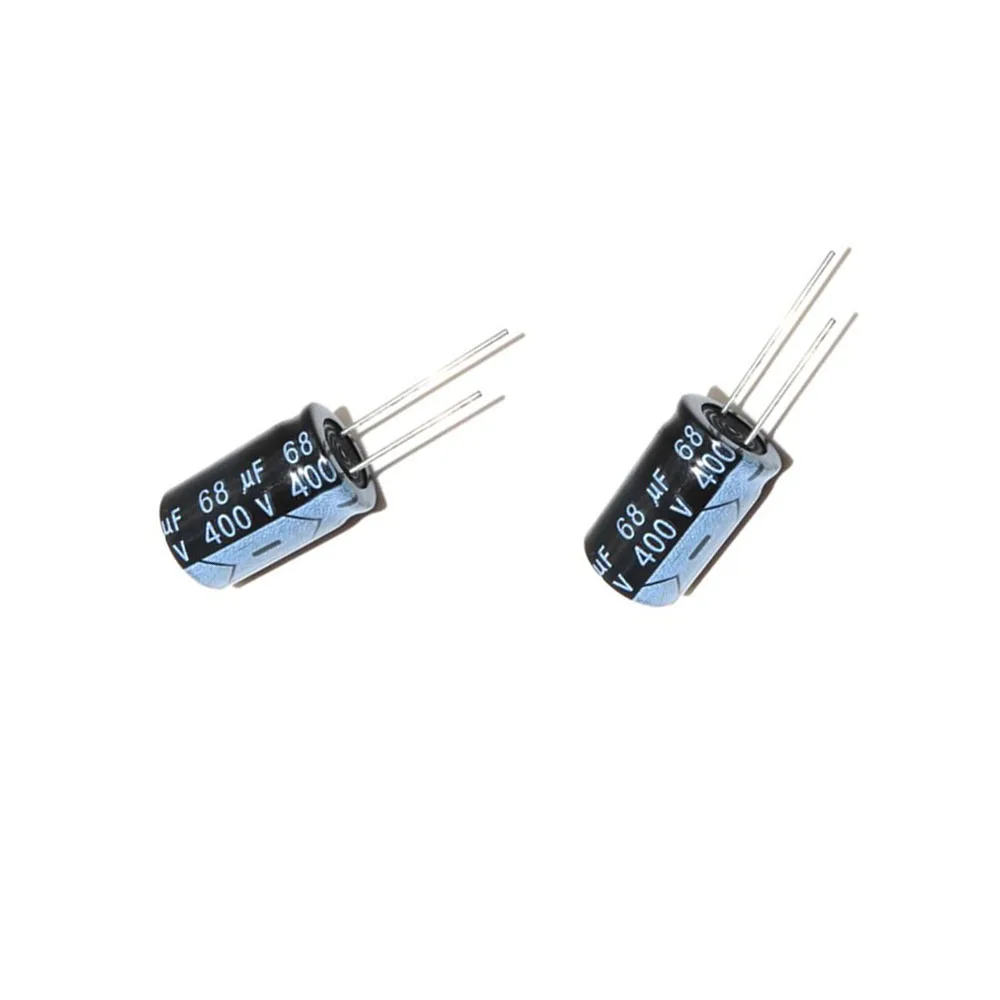 1PCS/Lot 400V68UF Size 16*25 mm 68UF 400V 68UF DIP Aluminum Electrolytic Capacitor New Good Quality